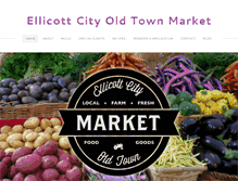 Tablet Screenshot of ellicottcityoldtownmarket.com